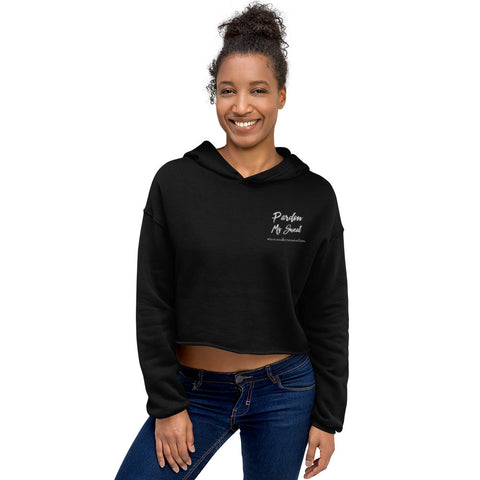 Signature Embroidered Crop Hoodie Sizes S-2XL