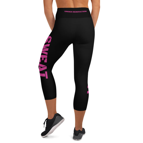 PARDON MY SWEAT Yoga Capri Leggings Sizes XS-XL