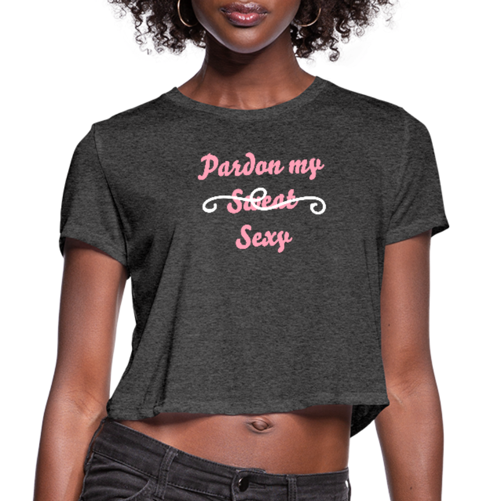 Women's Cropped T-Shirt - deep heather