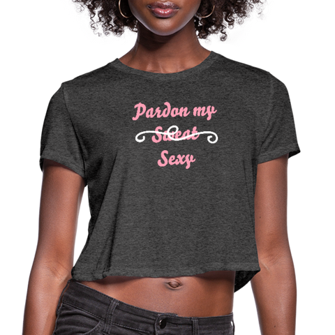 Women's Cropped T-Shirt - deep heather